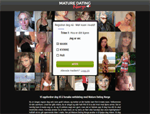 Tablet Screenshot of maturedatingnorge.com
